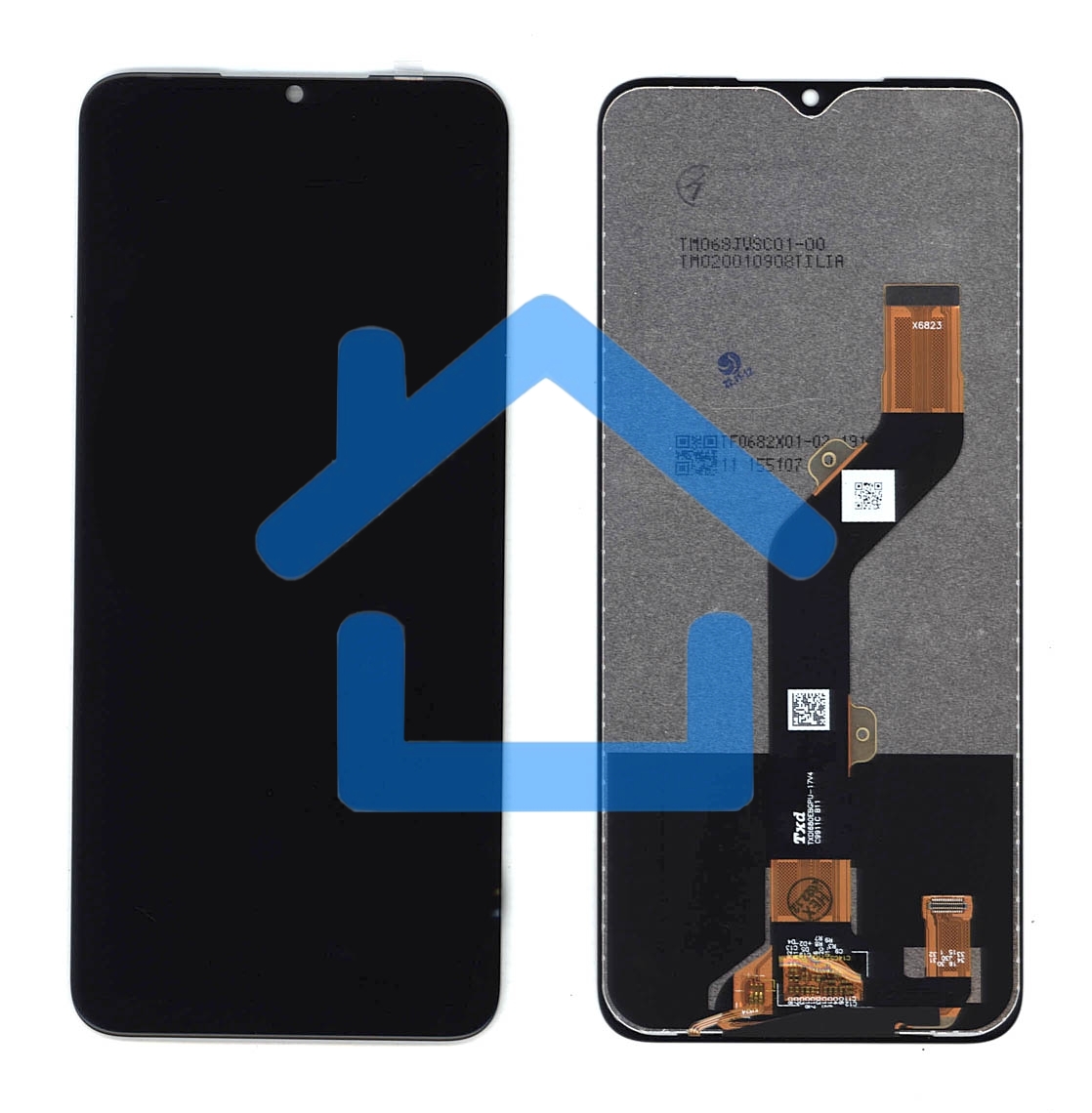 Дисплей для Infinix Smart 6 Plus черныйв сборе с тачскрином черный