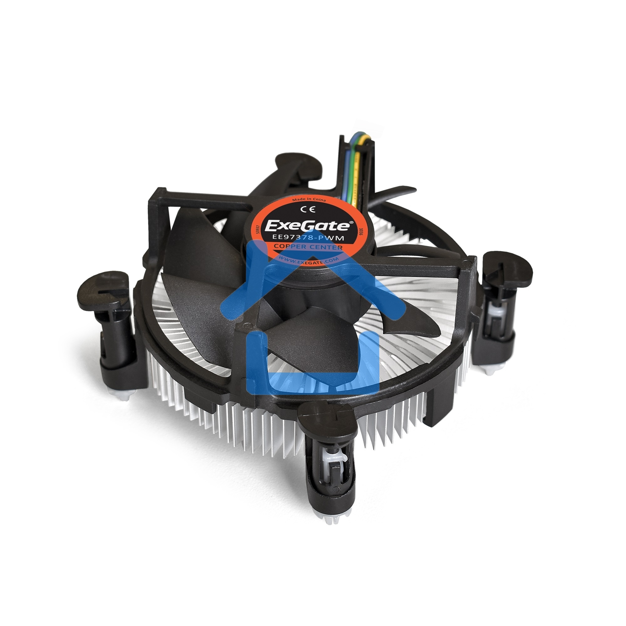 Кулер для процессора ExeGate EЕ97378-PWM черный, 92 мм, алюминий/медь, 2600 об/мин, 24 дБ, 4 pin, 95 Вт, 60 мм