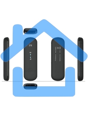 Модем 2G/3G/4G ZTE MF79RU USB Wi-Fi Firewall +Router внешний черный