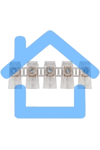 Концевой зажим винтовой изолированный КЗВИ 6 мм (5х1) (10 шт./уп.) Rexant