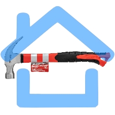 Молоток-гвоздодер Matrix ''optimal'', 450 г, боек c магнитом,фибергласовая обрезиненная рукоятка