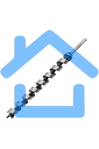 Сверло по дереву Matrix шнековое, 35x460 мм, 6-гранный хвостовик
