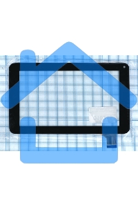 Сенсорное стекло (тачскрин) для Digma iDj7n (30 pin), черное