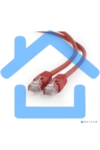 Патч-корд UTP Cablexpert кат.6, 0.5м, литой, многожильный, красный