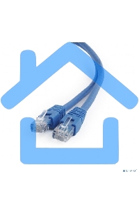 Патч-корд UTP Cablexpert кат.6, 0.5м, литой, многожильный, синий