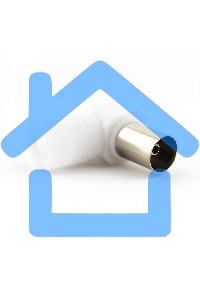 Разъем Cablexpert TVPL-10, TV (мама) 90 градусов, блистер