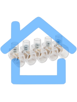 Концевой зажим винтовой изолированный КЗВИ 2,5.мм (5х1) (20 шт./уп.) Rexant