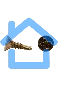 Саморез оконный KRANZ сверло, 3.9х13, желтый цинк, короб (500 шт./уп.)