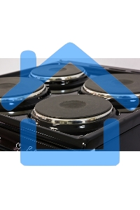 Плита электрическая De Luxe 5004.12э черный, конфорок 4 шт, духовка 46 л, 50 см x 85 см x 50 см