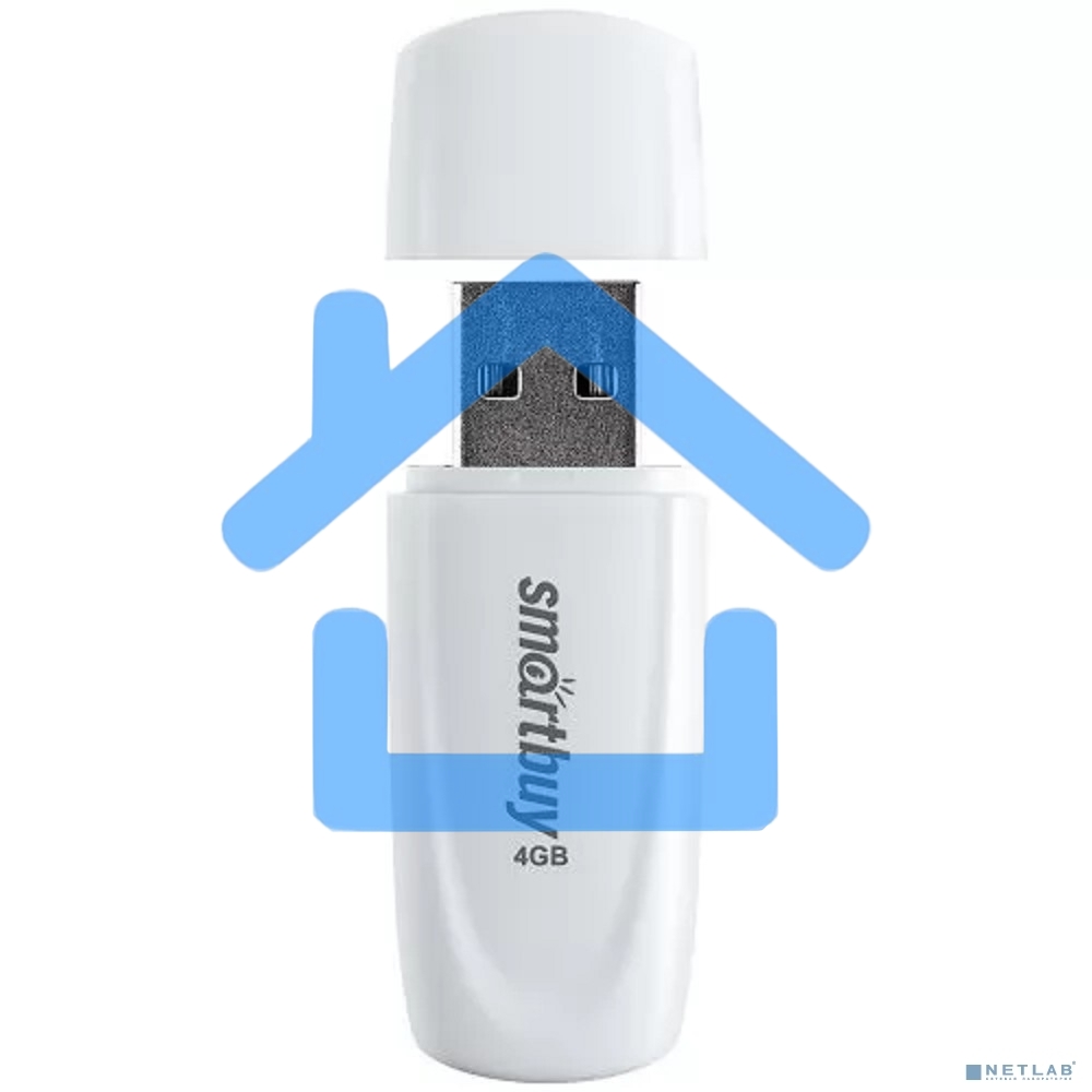 Флешка USB Smartbuy R/W Scout White (SB004 Gb2SCW), 4 Gb, USB 2.0, R/W 10/7, белый