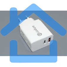 Блок питания (сетевой адаптер) Amperin USB-А, USB-C (YDS-TC045-011) 45W, белый