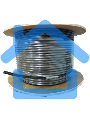 Кабель сетевой UTP 4 пары cat5E solid 0.50мм CCA 305м черный outdoor