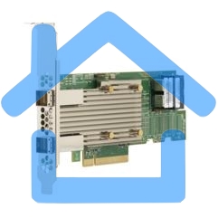 Контроллер LSI SAS 9400-8i8e SGL (05-50031-02), PCIe 3.1 x8 LP, Tri-Mode SAS/SATA/NVMe 12G HBA, 16port(2*int SFF8643+2*ext SFF8644), 3516 IOC