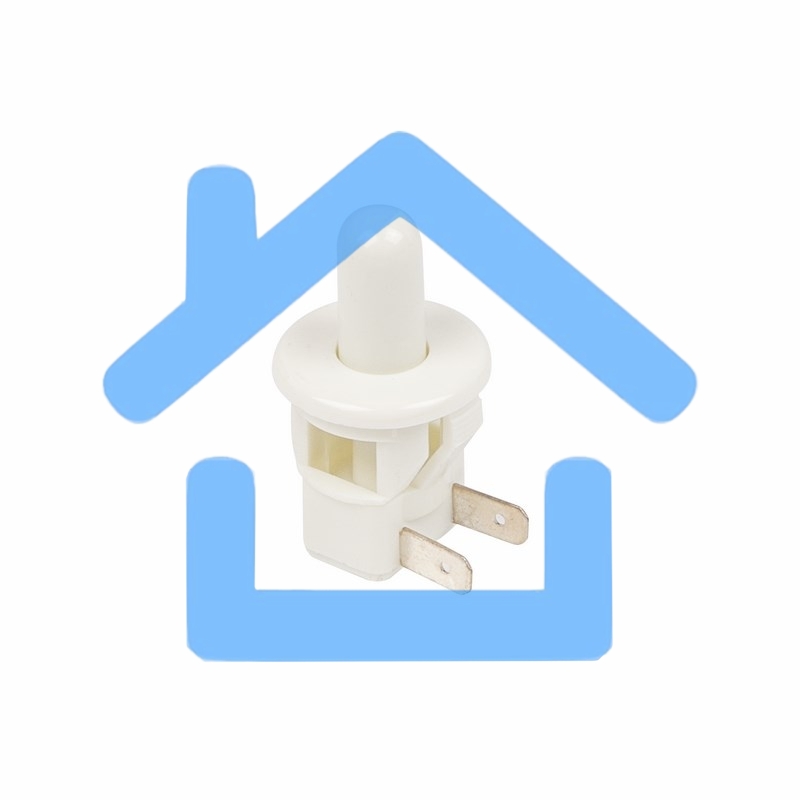 Выключатель-кнопка Rexant 250V 2.5А (2с) ON-(OFF) Б/Фикс белый (мебельная)