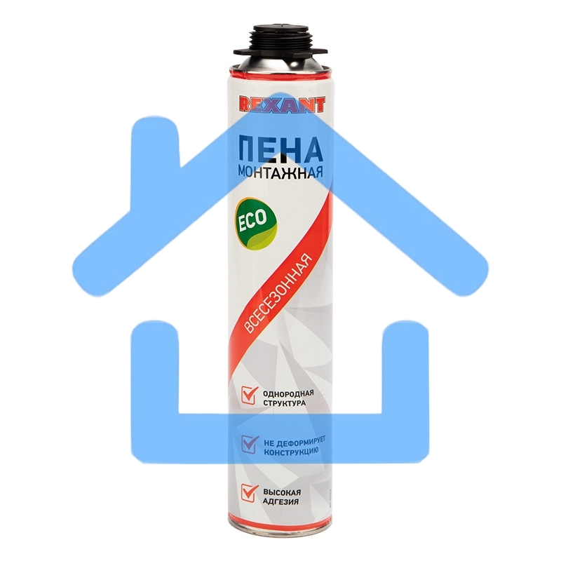 Пена монтажная всесезонная для пистолета 40 л Rexant eco