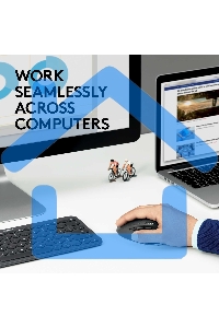 Мышь беспроводная Logitech M720 Triathlon черный, 1000 dpi, радиоканал, Bluetooth, USB, кнопки - 8