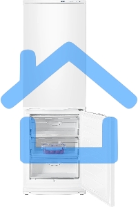 Холодильник Atlant ХМ-6021-031 белый двухкамерный 225/101л морозилка снизу