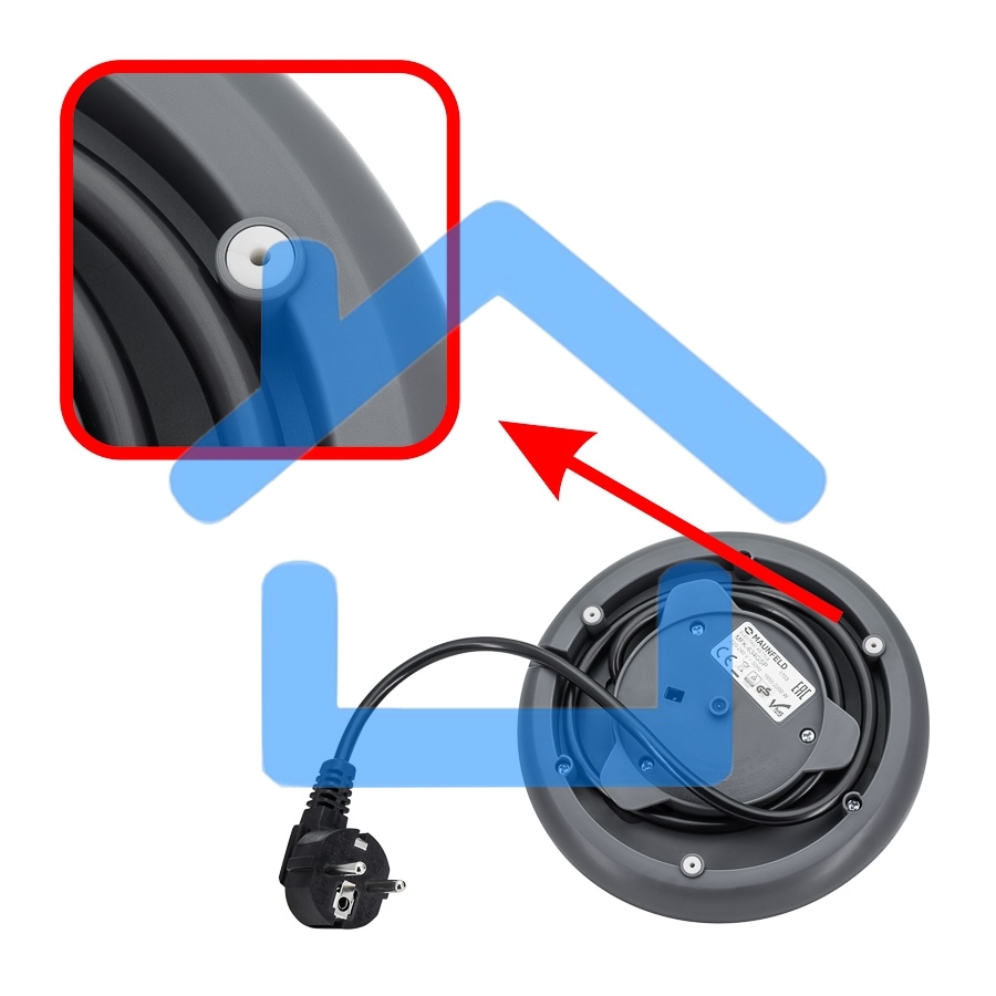 Чайник электрический Maunfeld MFK-634G.SP стекло прозрачное