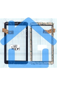 Сенсорное стекло (тачскрин) C186104C12 FPC833DR, черное