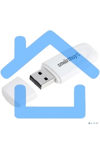 Флешка USB Smartbuy R/W Scout White (SB004 Gb2SCW), 4 Gb, USB 2.0, R/W 10/7, белый
