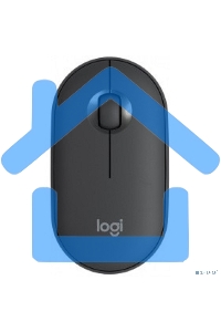 Мышь беспроводная Logitech Pebble M350 графитовый, 1000 dpi, радиоканал, Bluetooth, USB, кнопки - 3