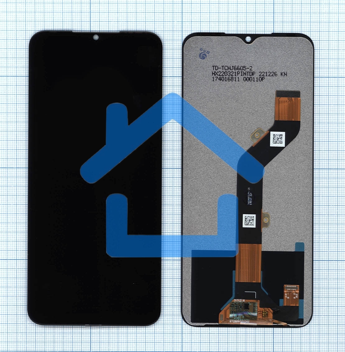 Дисплей для Infinix Hot 12 Pro в сборе с тачскрином черный