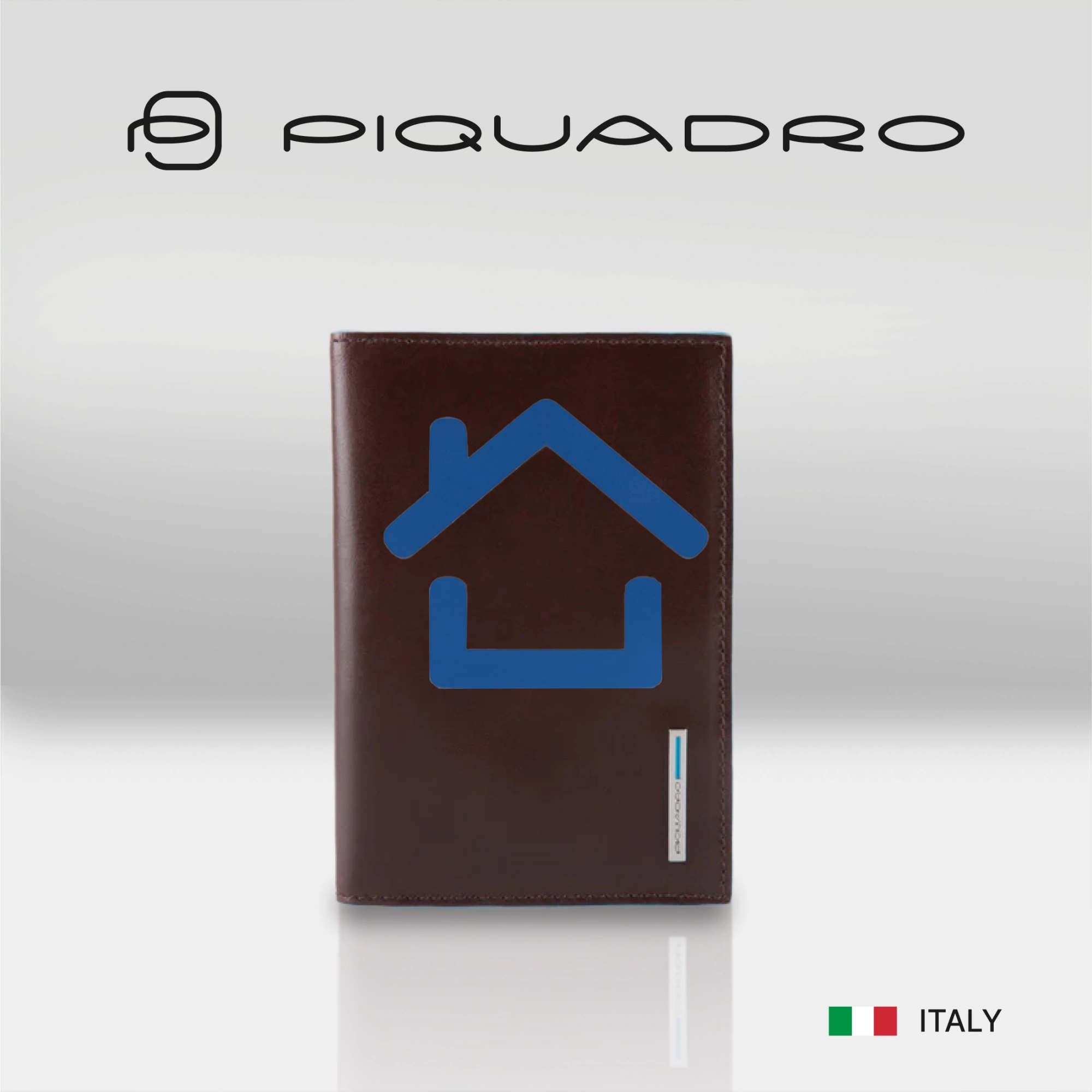 Обложка для паспорта Piquadro Blue Square PP5255B2/MO, коричневый, натур.кожа