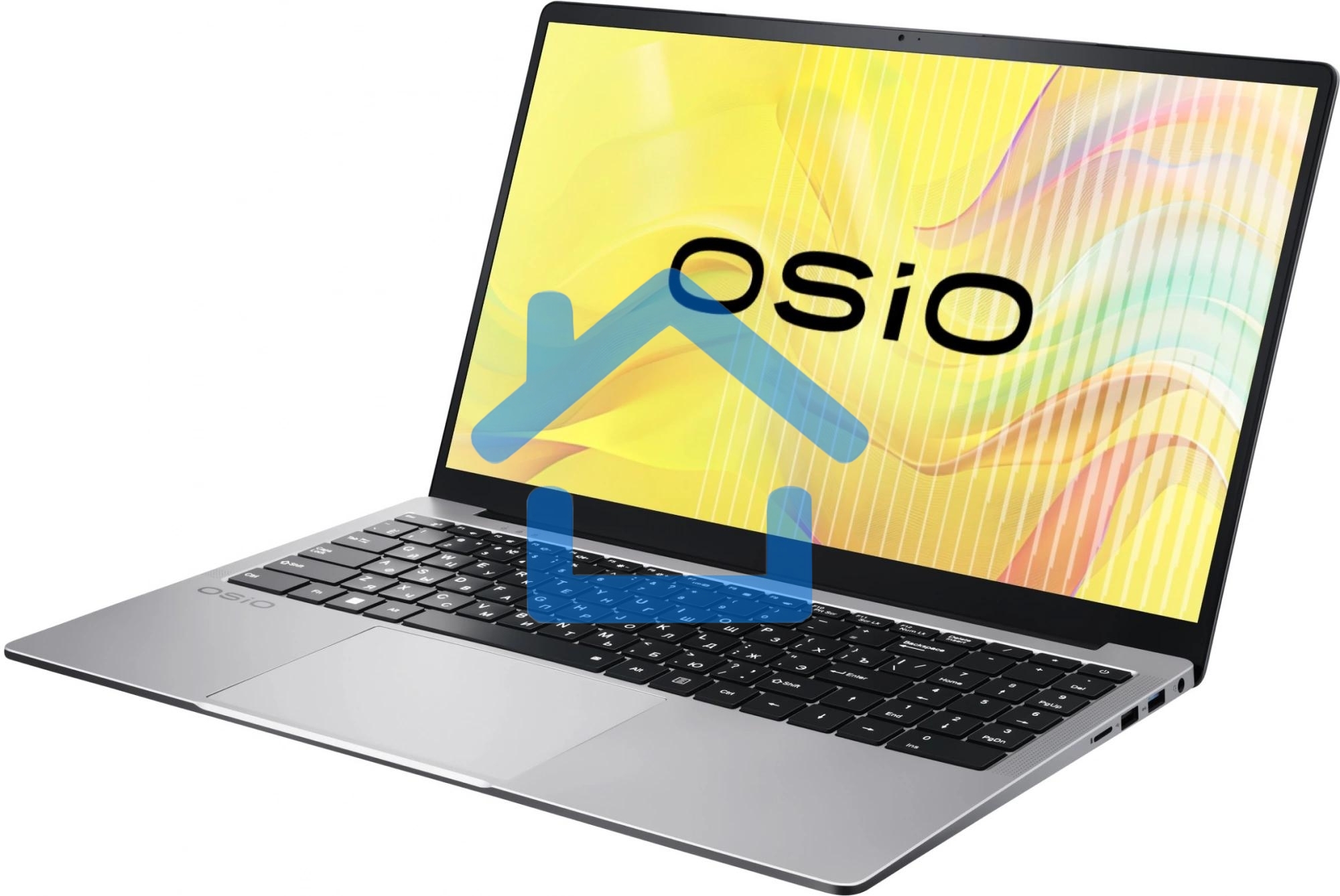 Ноутбук Osio FocusLine F160a-010 серый Ryzen 7 5700U 16Gb SSD1Tb 16.1