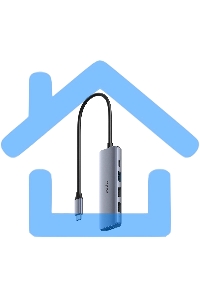 Адаптер CUDY 5-IN-1 USB-C Hub with 4K HDMI