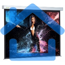 Экран Cactus 180x180см Wallscreen CS-PSW-180x180 1:1 настенно-потолочный рулонный белый