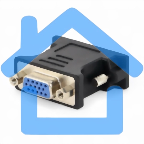 Переходник DVI-VGA Cablexpert A-DVI-VGA-BK, 29M/15F, черный, пакет