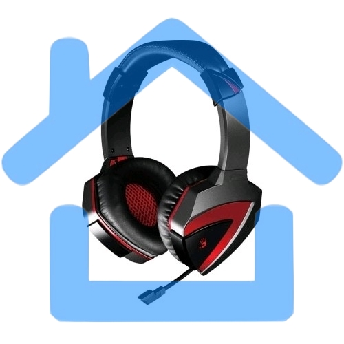 Гарнитура A4Tech Bloody G500 черный/красный (1.5 м) микрофон