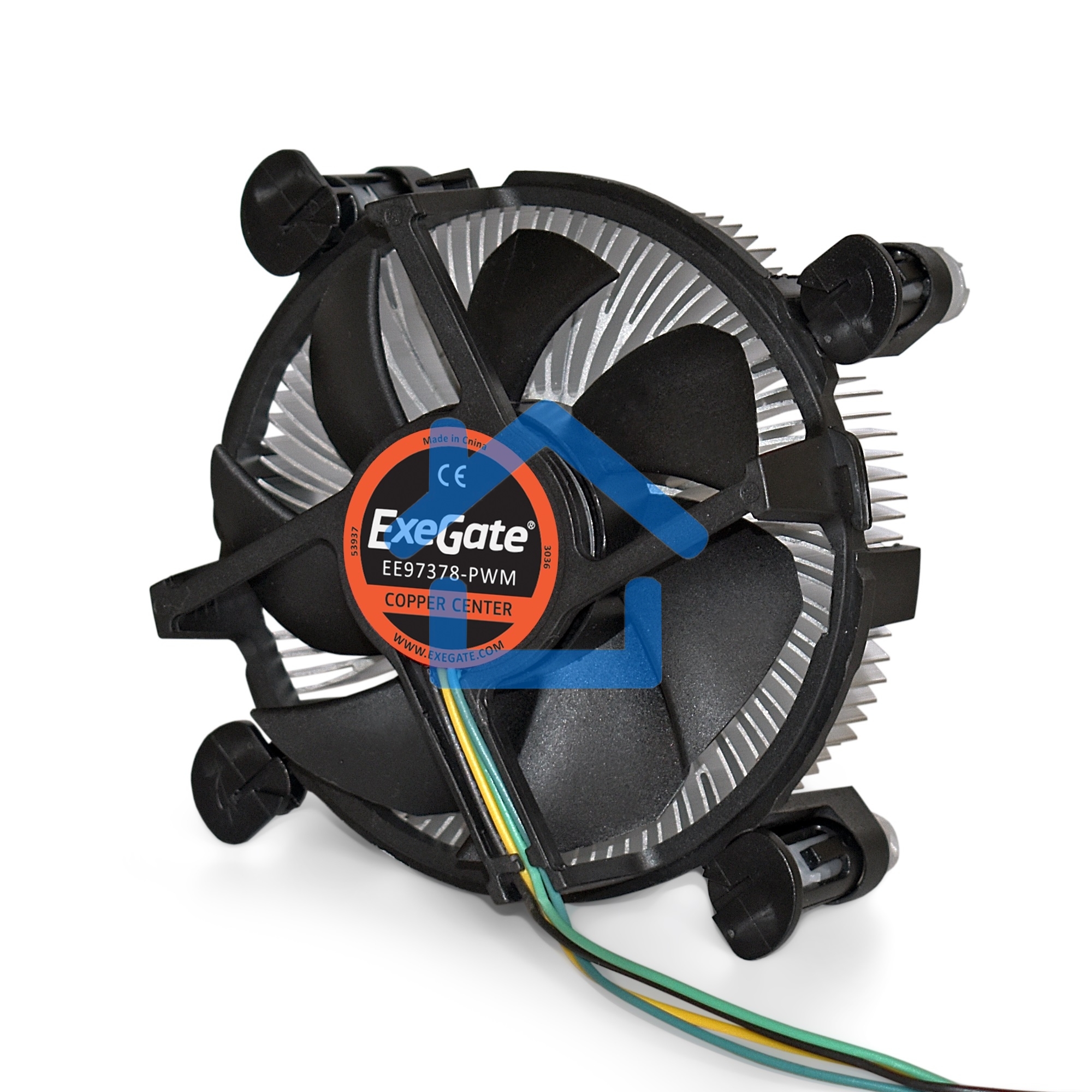 Кулер для процессора ExeGate EЕ97378-PWM черный, 92 мм, алюминий/медь, 2600 об/мин, 24 дБ, 4 pin, 95 Вт, 60 мм