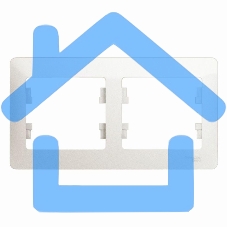 Рамка 2-м Glossa горизонт. перламутр SchE GSL000602