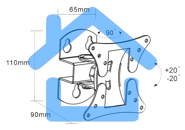Кронштейн ARM Media LCD-101 для LCD/LED ТВ 10
