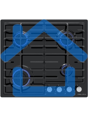 Газовая варочная панель Maunfeld EGHE.64.6CB/G