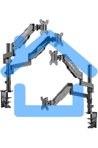 Кронштейн (держатель) ONKRON G140 для двух мониторов 13