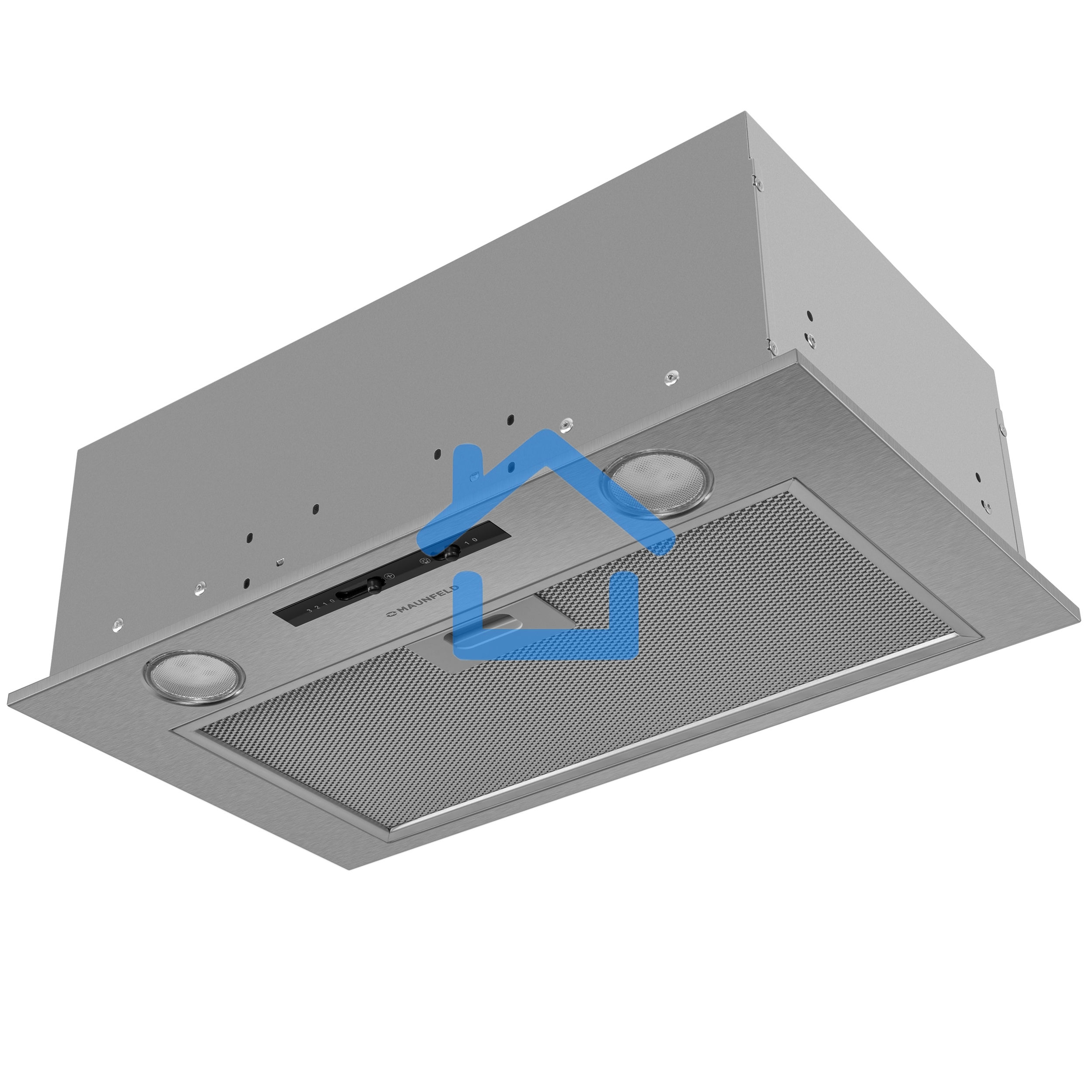 Вытяжка полновстраиваемая Maunfeld Crosby Light 5028, нержавеющая сталь, 50 см, 850 куб. м/ч, 55 дБ