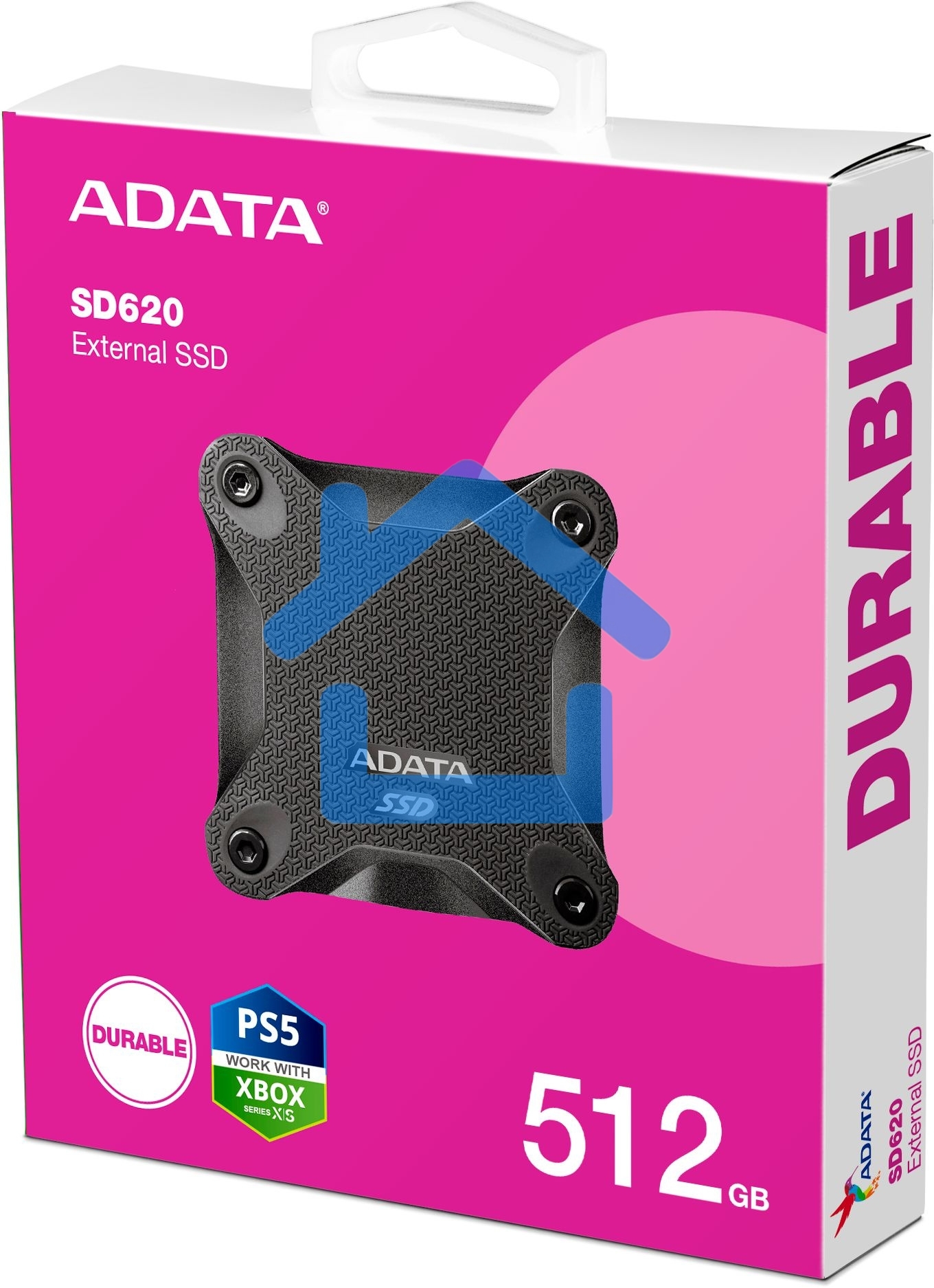 Внешний накопитель SSD 512Gb A-DATA SD620, External, USB 3.2, [R/W -550/500 MB/s] черный