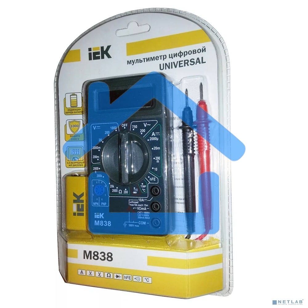 Мультиметр IEK Universal M838цифровой
