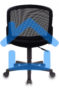 Кресло компьютерное Бюрократ CH-296NX/15-21 черный, сиденье черный 15-21, спинка сетка