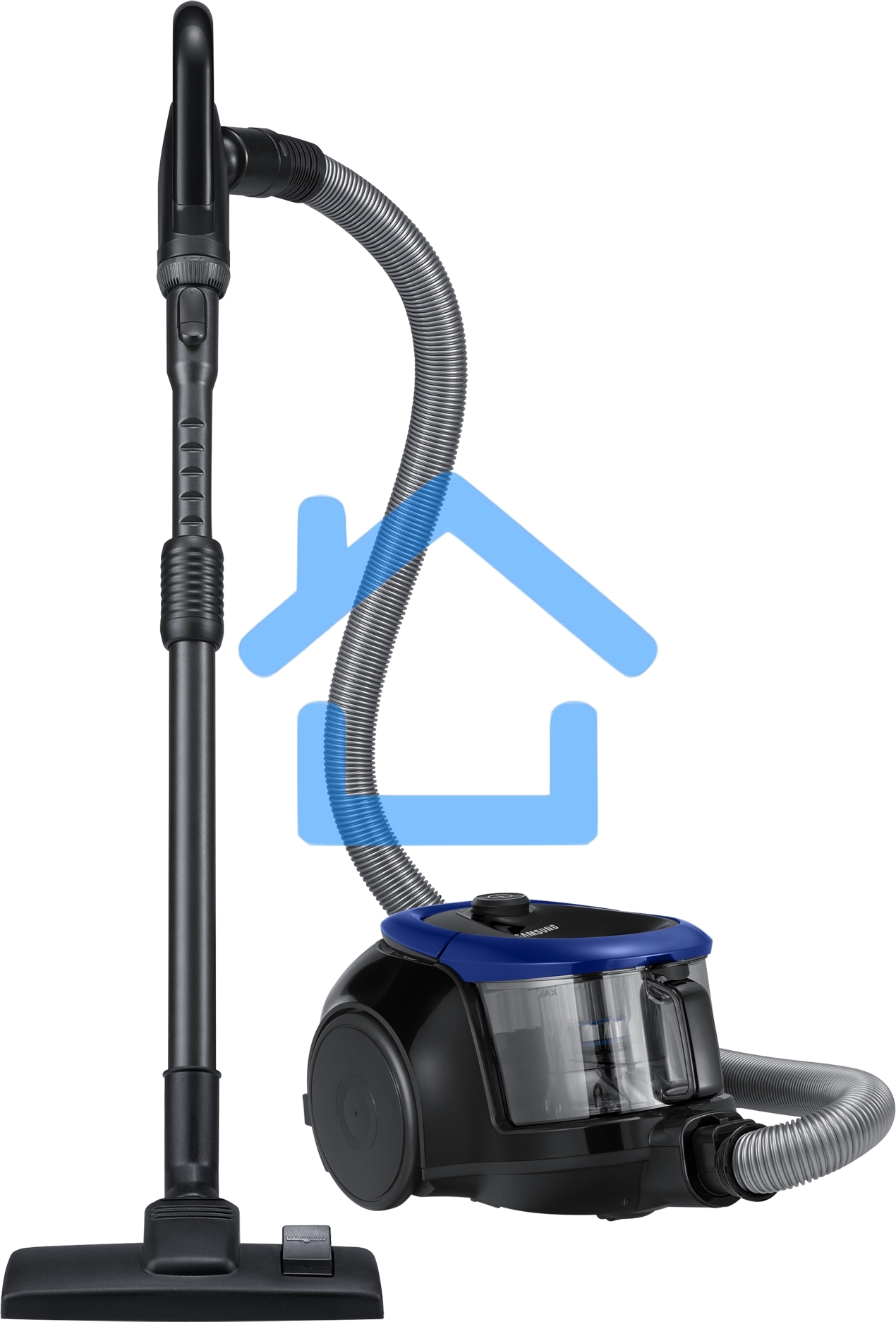 Пылесос Samsung VC18M21A0SB синий, 380/1800 Вт, уборка сухая, пылесборник контейнер 1.5 л