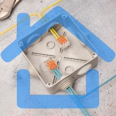 Универсальная клемма 3-проводная, прозрачная (0,08-2,5/4 мм²) (50 шт./уп.) Rexant