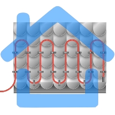 Греющий саморегулирующийся кабель на трубу Extra Line 25MSR-PB 10M (10м/250Вт) Rexant