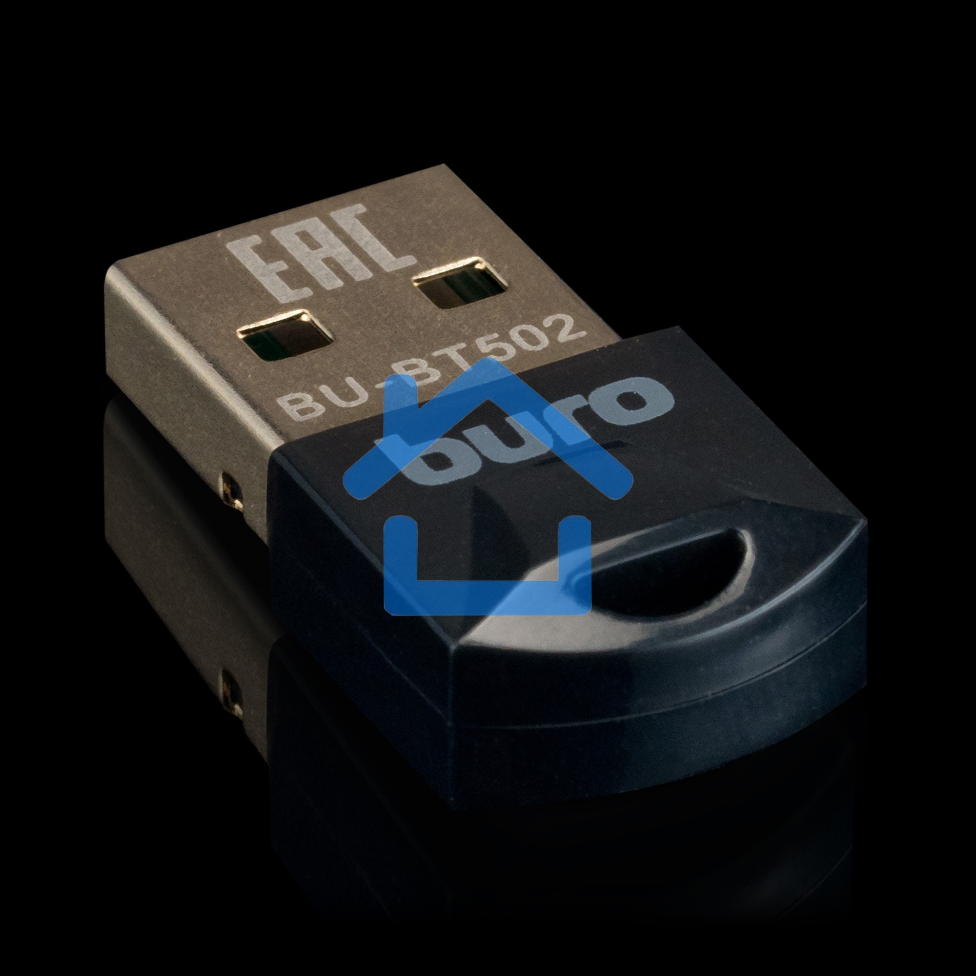 Адаптер USB Buro BU-BT502 Bluetooth 5.0+EDR class 1.5 20м черный