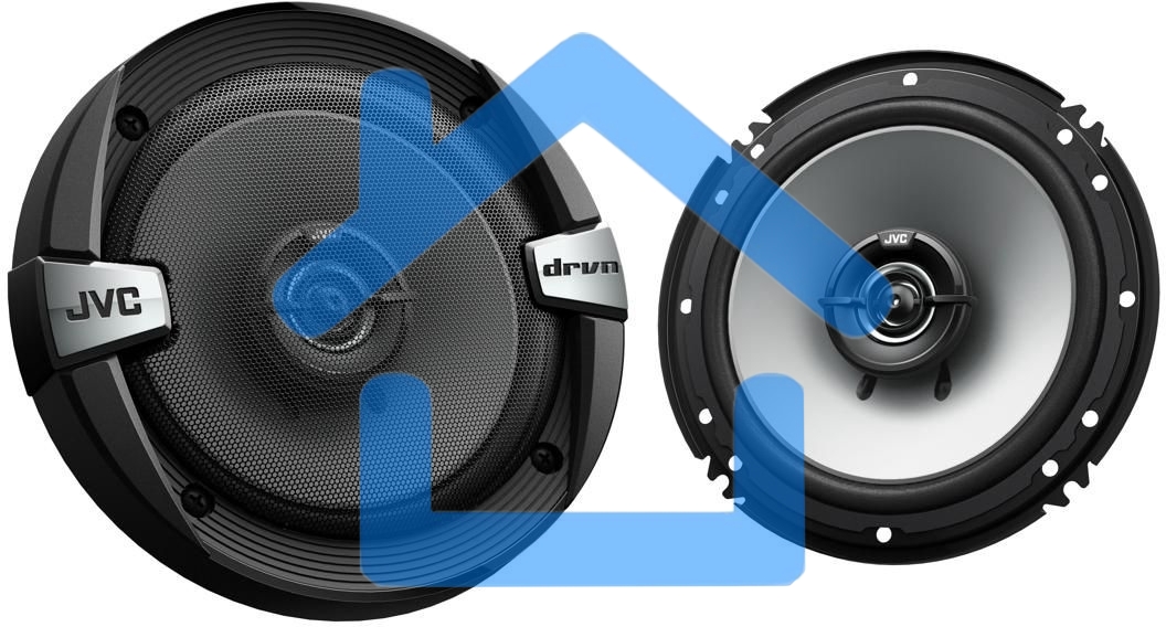 Колонки автомобильные JVC CS-DR162 300Вт 88дБ 4Ом 16см (6дюйм) (ком.:2кол.) коаксиальные двухполосные