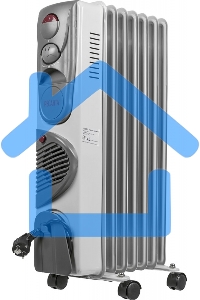 Обогреватель масляный Ресанта ОМ-7НВ (7секций) белый, 1900 Вт, 19 м2, термостат 67/3/10