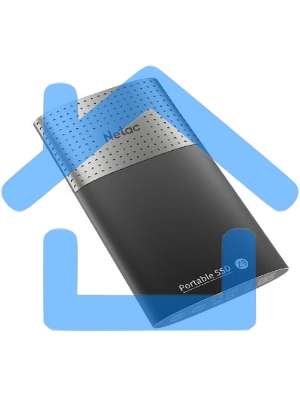 Внешний SSD Netac Z9, 128 GB, USB 3.2 Gen 2 Type-C, R/W 550/480, черный