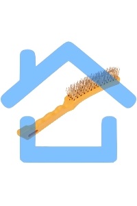 Щетка по металлу с пластиковой ручкой 4 ряд. 260 мм Kranz