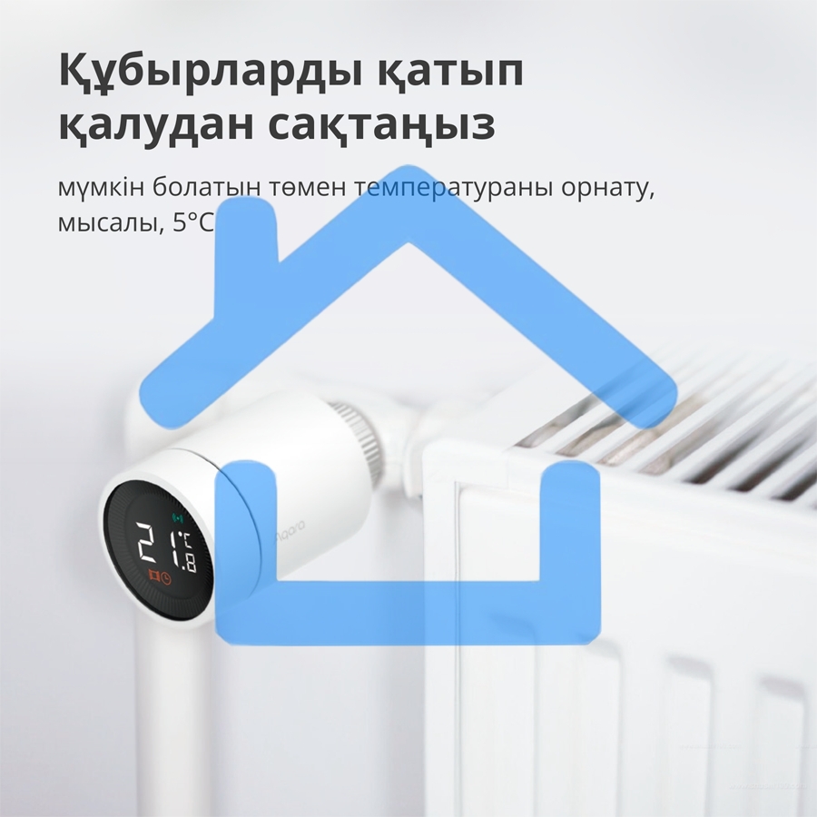 Термоголовка Aqara Smart Radiator Thermostat E1 (SRTS-A01) для радиат. резьбовой